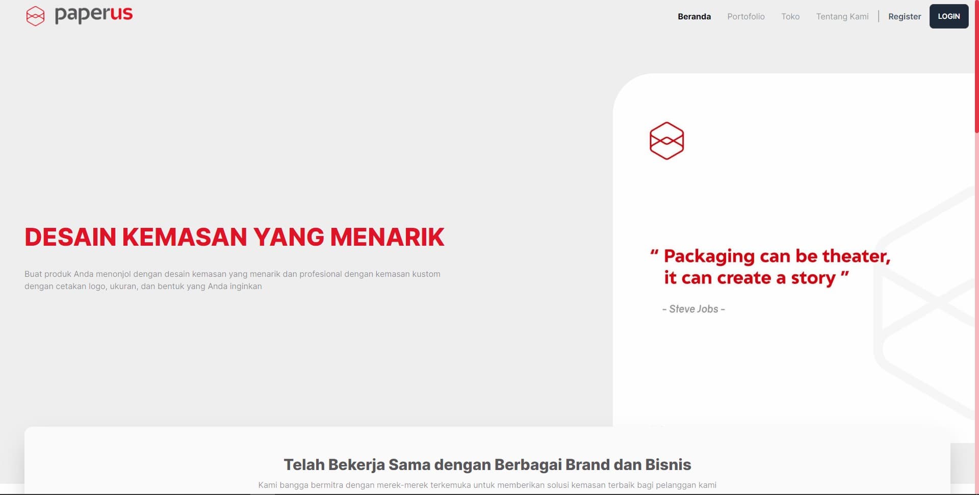 Project Laravel E-Commerce (Frontend)