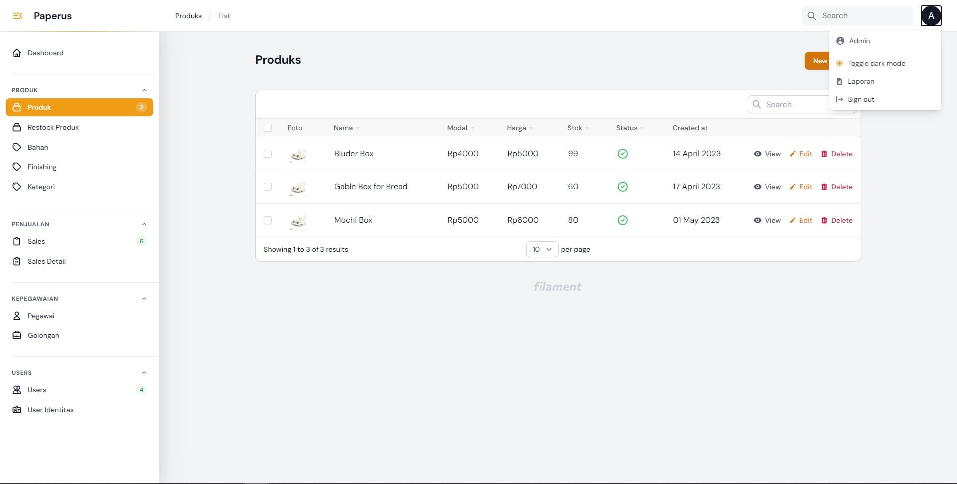 Project Laravel E-Commerce (Backend)