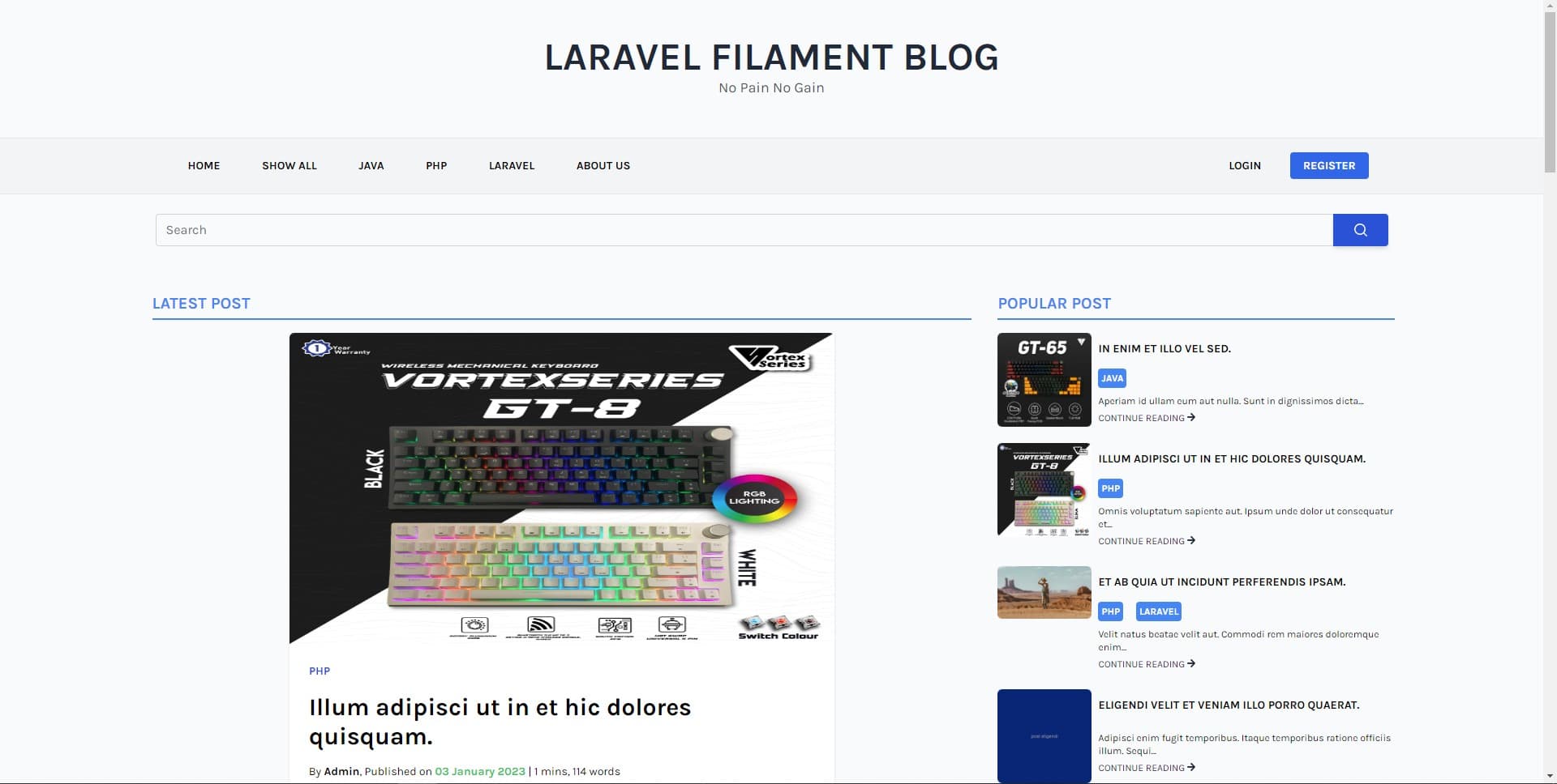 Laravel Blog